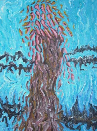 Pittura intitolato "In riva al mare" da Paolo Avanzi, Opera d'arte originale