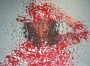 Painting titled "In bianco e rosso" by Paolo Avanzi, Original Artwork