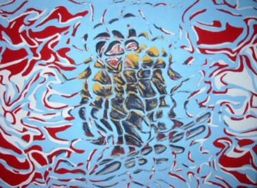 Painting titled "Austria snowboard" by Paolo Avanzi, Original Artwork, Acrylic