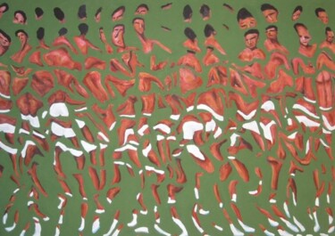 Malerei mit dem Titel "Uomini nello spogli…" von Paolo Avanzi, Original-Kunstwerk, Acryl