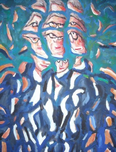 Painting titled "Il professore" by Paolo Avanzi, Original Artwork
