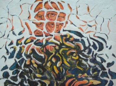 Schilderij getiteld "Uomo politico" door Paolo Avanzi, Origineel Kunstwerk