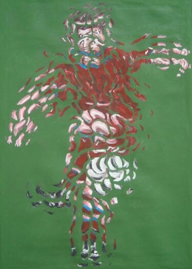 Peinture intitulée "Tiro al volo" par Paolo Avanzi, Œuvre d'art originale, Huile
