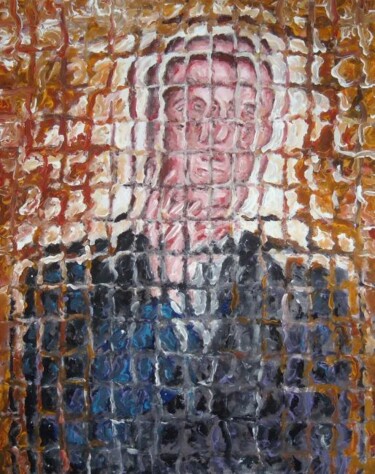 Painting titled "Il preside" by Paolo Avanzi, Original Artwork, Oil