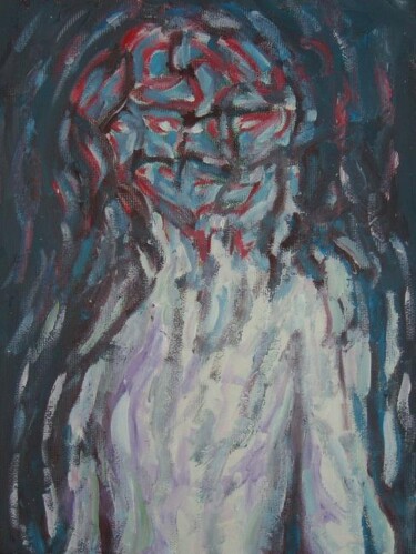 Painting titled "Figura" by Paolo Avanzi, Original Artwork, Oil