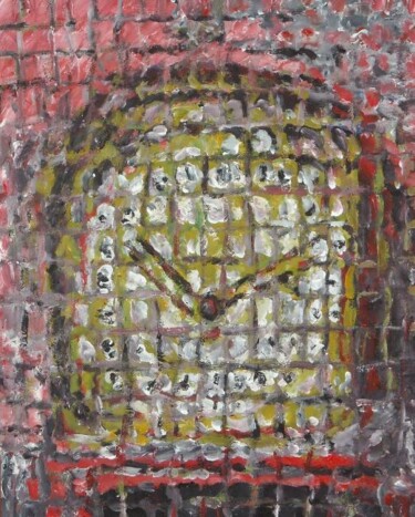 Pittura intitolato "Vecchio orologio" da Paolo Avanzi, Opera d'arte originale, Olio