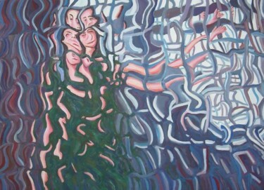 Malerei mit dem Titel "Alla finestra" von Paolo Avanzi, Original-Kunstwerk, Öl