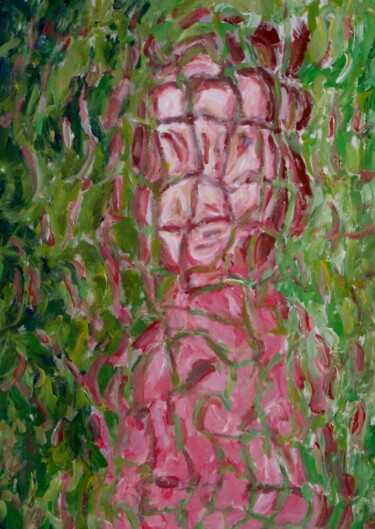 Painting titled "Studio di figura" by Paolo Avanzi, Original Artwork, Oil