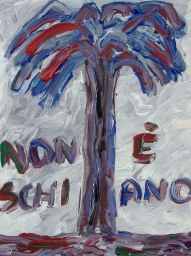 Painting titled "Non è Schifano" by Paolo Avanzi, Original Artwork, Oil