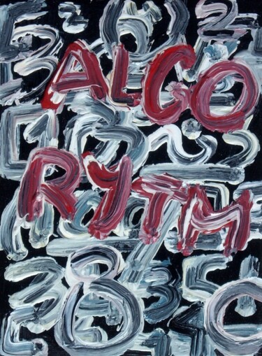 Картина под названием "Algorytm" - Paolo Avanzi, Подлинное произведение искусства, Масло