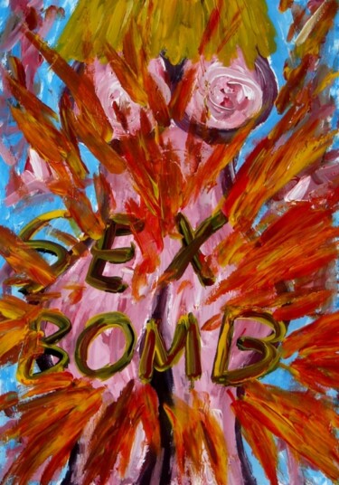 Painting titled "Sex bomb" by Paolo Avanzi, Original Artwork, Oil