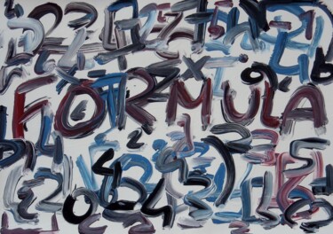 Painting titled "Formula" by Paolo Avanzi, Original Artwork, Oil