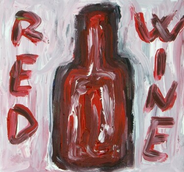 Malerei mit dem Titel "Red wine" von Paolo Avanzi, Original-Kunstwerk