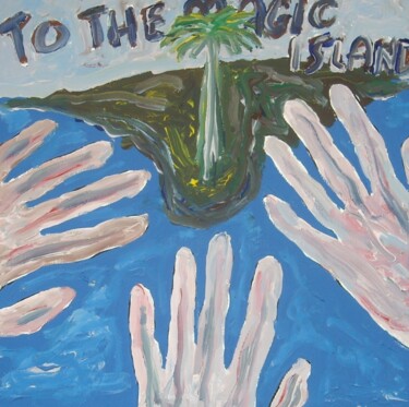 Pittura intitolato "To the magic island" da Paolo Avanzi, Opera d'arte originale