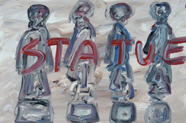 Картина под названием "Statue" - Paolo Avanzi, Подлинное произведение искусства, Масло