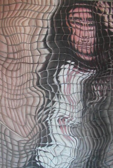 Pittura intitolato "Donna ondulata" da Paolo Avanzi, Opera d'arte originale