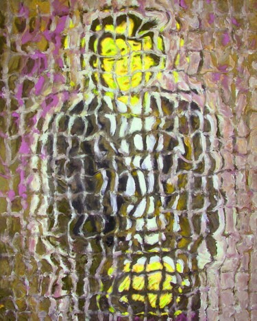 Painting titled "Uomo con giacca mar…" by Paolo Avanzi, Original Artwork, Acrylic