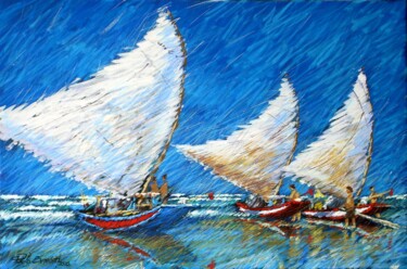 Painting titled "96.jpg LE TRE VELE" by Paolo Benedetti, Original Artwork