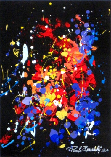 Pintura titulada "ESPLOSIONE CROMATIC…" por Paolo Benedetti, Obra de arte original