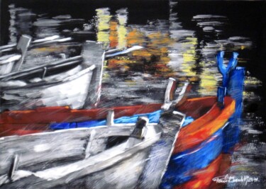 Painting titled "CROMIE SUL MARE - 3…" by Paolo Benedetti, Original Artwork, Acrylic