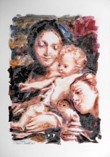 Pittura intitolato "NATIVITA' 8 - 516.j…" da Paolo Benedetti, Opera d'arte originale