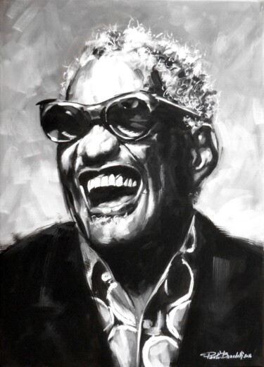 Painting titled "RAY CHARLES - 532.j…" by Paolo Benedetti, Original Artwork