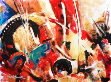Painting titled "COMPOSIZIONE 1 - 67…" by Paolo Benedetti, Original Artwork, Acrylic