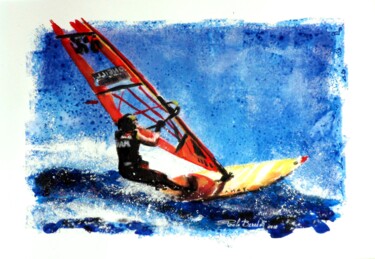 Painting titled "778 - IL SURFISTA 2" by Paolo Benedetti, Original Artwork, Acrylic
