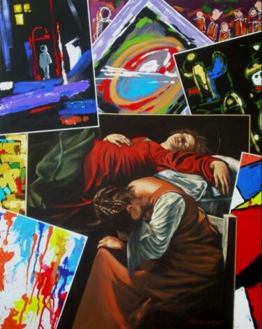 Pintura titulada "LA MORTE DELL'ARTE" por Paolo Benedetti, Obra de arte original, Acrílico