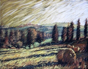 Painting titled "227  CAMPO DI FIENO" by Paolo Benedetti, Original Artwork, Acrylic