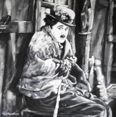 Painting titled "CHARLOT" by Paolo Benedetti, Original Artwork, Acrylic