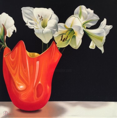 Pintura titulada "Natura in fiore" por Paolo Brugiolo, Obra de arte original, Oleo