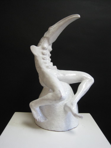 Sculptuur getiteld "Pandemis" door Paolo Camporese, Origineel Kunstwerk, Keramiek