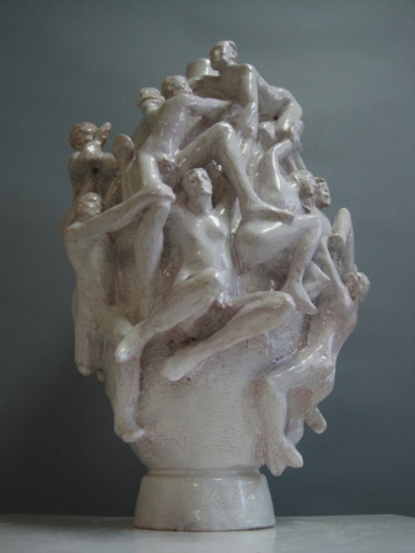 Escultura titulada "Il vaso della conos…" por Paolo Camporese, Obra de arte original, Cerámica