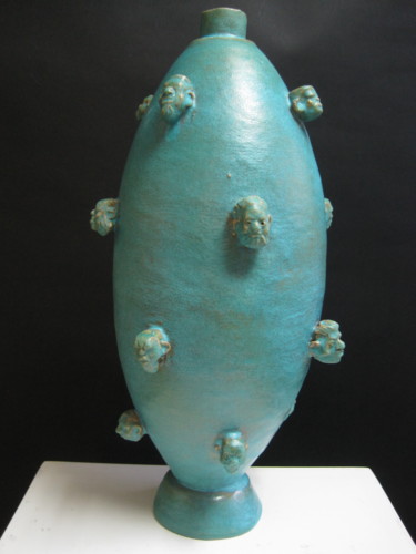 Escultura intitulada "Il vaso di Lombroso…" por Paolo Camporese, Obras de arte originais, Terracota