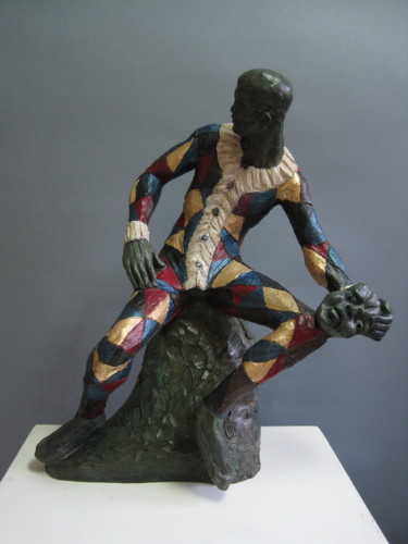 Sculpture titled "L'orizzonte degli e…" by Paolo Camporese, Original Artwork, Terra cotta