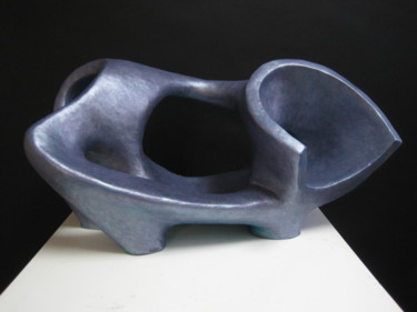 Скульптура под названием "Spin of foam" - Paolo Camporese, Подлинное произведение искусства, Терракота