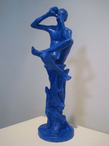 Escultura titulada "L'incantatore di an…" por Paolo Camporese, Obra de arte original, Terracota