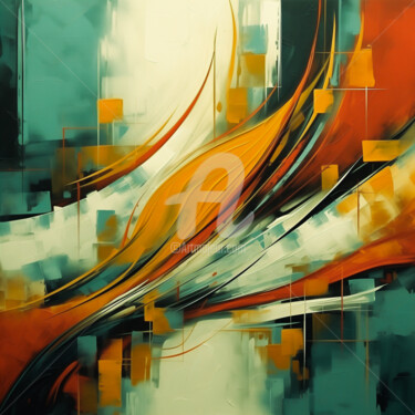 Цифровое искусство под названием "Abstract Art With S…" - Paolo Chiuchiolo, Подлинное произведение искусства, Изображение, с…