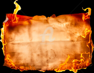Digitale Kunst getiteld "Before It Burns!" door Paolo Chiuchiolo, Origineel Kunstwerk, AI gegenereerde afbeelding