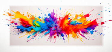 Цифровое искусство под названием "Splash!" - Paolo Chiuchiolo, Подлинное произведение искусства, Изображение, сгенерированно…