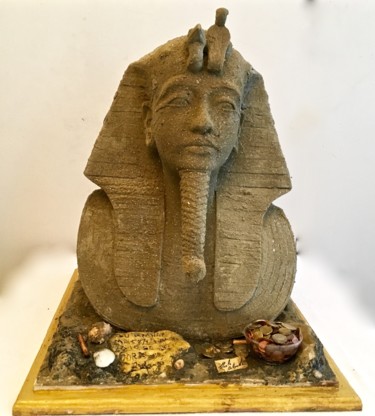 Escultura titulada "Toutankhamon Mask S…" por Paolo Orlando, Obra de arte original, Modelado 3D