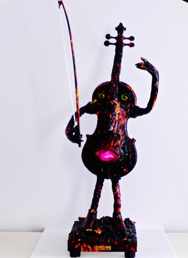 Sculpture intitulée "Paganini Collection…" par Paolo Orlando, Œuvre d'art originale, Résine