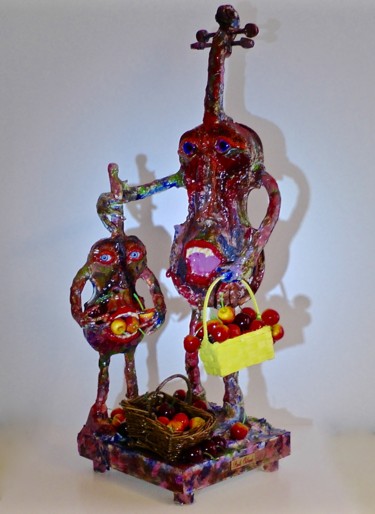 Sculpture titled "Paganini Collection…" by Paolo Orlando, Original Artwork, Resin