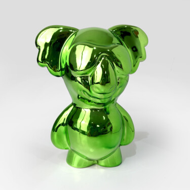 Sculpture intitulée "Xèrse - lime green" par Paolo Pastorino, Œuvre d'art originale, Céramique