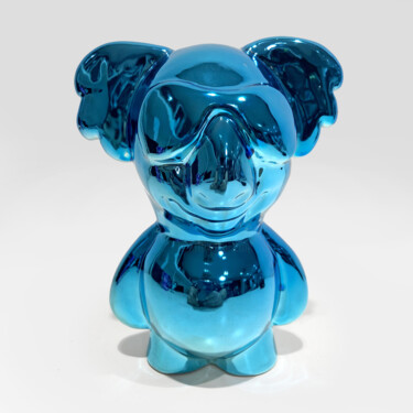 Sculpture titled "Xèrse - deep blu" by Paolo Pastorino, Original Artwork, Ceramics