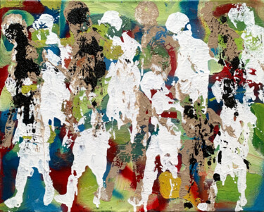 Картина под названием "Graffiti" - Paolo Amoretti, Подлинное произведение искусства, Акрил Установлен на Деревянная рама для…
