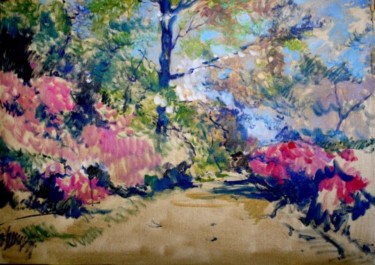 Painting titled "Springtime" by Paolo La Commare, Original Artwork, Oil