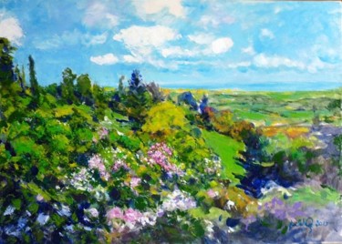 Painting titled "Springtime 2" by Paolo La Commare, Original Artwork, Oil