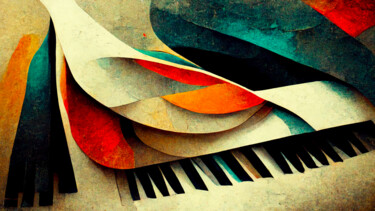Arts numériques intitulée "PIANO" par Paolo Volante, Œuvre d'art originale, Image générée par l'IA